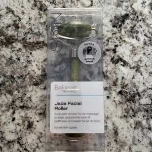 ⚫️ Believe Beauty Jade Facial Roller Massage Tool Dual Ended New In Box